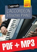 J'apprends l'accordéon à touches piano (pdf + mp3)