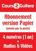 Abonnement Cours 2 Guitare (Version Papier) - France