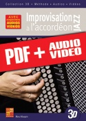 Improvisation jazz à l'accordéon en 3D (pdf + mp3 + vidéos)
