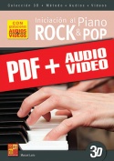 Iniciación al piano rock & pop en 3D (pdf + mp3 + vídeos)