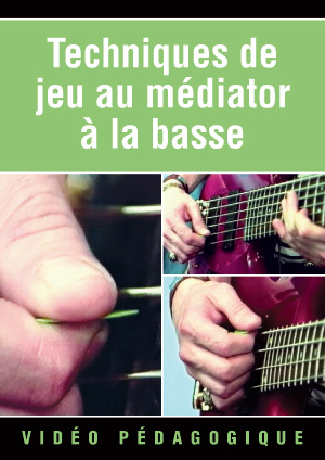 Techniques de jeu au médiator à la basse