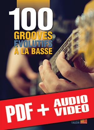 100 grooves évolutifs à la basse (pdf + mp3 + vidéos)