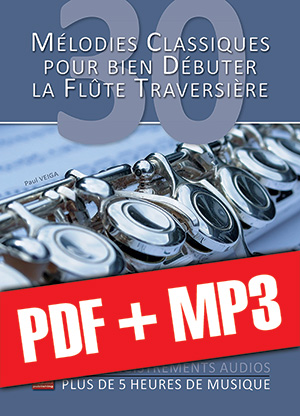 30 mélodies classiques pour bien débuter la flûte traversière (pdf + mp3)