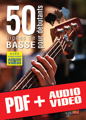 50 lignes de basse pour débutants (pdf + mp3 + vidéos)