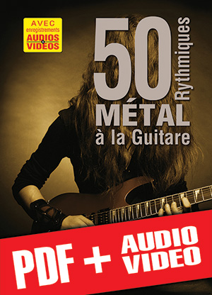 50 rythmiques métal à la guitare (pdf + mp3 + vidéos)