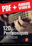 120 grooves pentatoniques à la basse (pdf + mp3 + vidéos)
