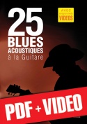 25 blues acoustiques à la guitare (pdf + vidéos)