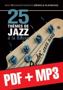 25 thèmes de jazz à la basse (pdf + mp3)