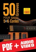 50 grooves pour basse 5 & 6 cordes (pdf + mp3 + vidéos)