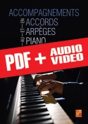 Accompagnements en accords et arpèges au piano (pdf + mp3 + vidéos)
