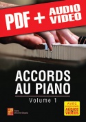 Accords au piano - Volume 1 (pdf + mp3 + vidéos)