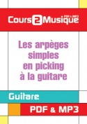 Les arpèges simples en picking à la guitare