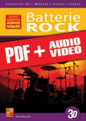 La batterie rock en 3D (pdf + mp3 + vidéos)