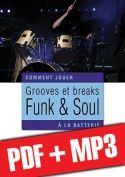 Grooves et breaks funk & soul à la batterie (pdf + mp3)