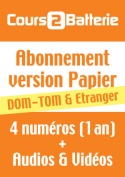 Abonnement Cours 2 Batterie (Papier) - Dom/Tom & Etranger