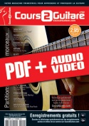 Cours 2 Guitare n°52 (pdf + mp3 + vidéos)