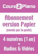 Abonnement Cours 2 Piano (Version Papier) - France