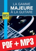 La gamme majeure à la guitare (pdf + mp3)