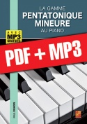 La gamme pentatonique mineure au piano (pdf + mp3)