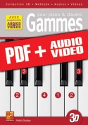 Gammes pour piano & claviers en 3D (pdf + mp3 + vidéos)