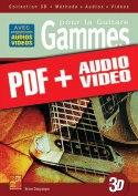 Gammes pour la guitare en 3D (pdf + mp3 + vidéos)