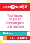 Techniques de jeu en harmoniques à la guitare