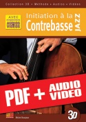 Initiation à la contrebasse jazz en 3D (pdf + mp3 + vidéos)