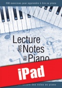 Lecture des notes au piano (iPad)