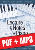 Lecture des notes au piano (pdf + mp3)