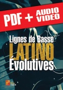 Lignes de basse latino évolutives (pdf + mp3 + vidéos)