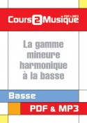 La gamme mineure harmonique à la basse