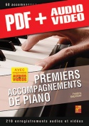 Premiers accompagnements de piano (pdf + mp3 + vidéos)