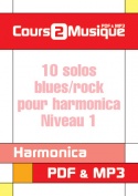 10 solos Blues/Rock pour harmonica - Niveau 1