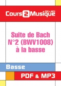 Suite de Bach N°2 (BWV1008) à la basse