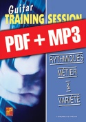 Guitar Training Session - Rythmiques métier & variété (pdf + mp3)