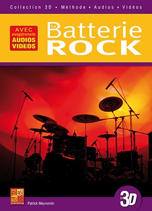 La batterie rock en 3D