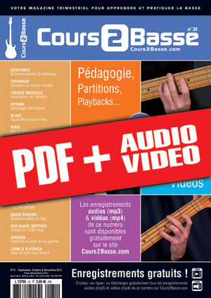 Cours 2 Basse n°31 (pdf + mp3 + vidéos)