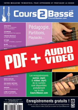 Cours 2 Basse n°32 (pdf + mp3 + vidéos)