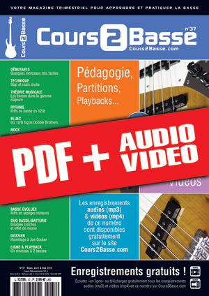 Cours 2 Basse n°37 (pdf + mp3 + vidéos) Cours 2 Basse n°37 (pdf + mp3 + vidéos)