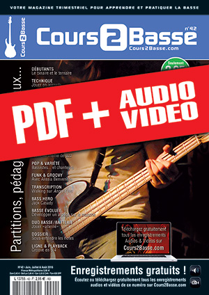 Cours 2 Basse n°42 (pdf + mp3 + vidéos)