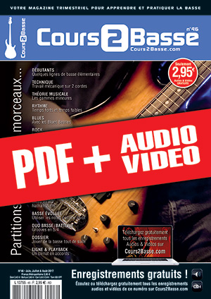 Cours 2 Basse n°46 (pdf + mp3 + vidéos)