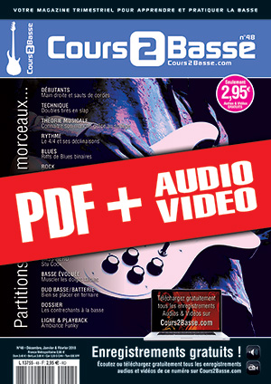 Cours 2 Basse n°48 (pdf + mp3 + vidéos)