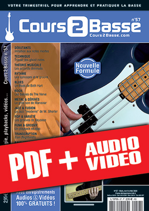 Cours 2 Basse n°57 (pdf + mp3 + vidéos)