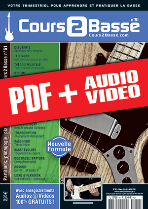 Cours 2 Basse n°61 (pdf + mp3 + vidéos)