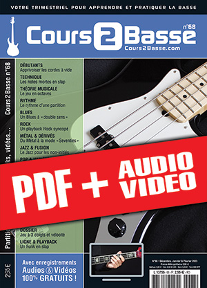 Cours 2 Basse n°68 (pdf + mp3 + vidéos)