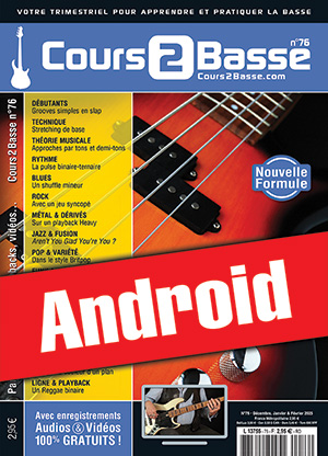 Cours 2 Basse n°76 (Android) Cours 2 Basse n°76 (Android)