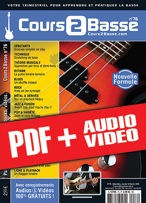 Cours 2 Basse n°76 (pdf + mp3 + vidéos) Cours 2 Basse n°76 (pdf + mp3 + vidéos)