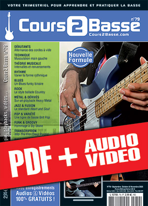 Cours 2 Basse n°79 (pdf + mp3 + vidéos)