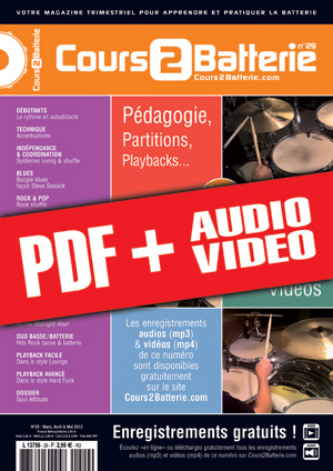 Cours 2 Batterie n°29 (pdf + mp3 + vidéos) Cours 2 Batterie n°29 (pdf + mp3 + vidéos)