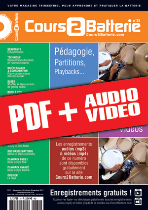 Cours 2 Batterie n°31 (pdf + mp3 + vidéos) Cours 2 Batterie n°31 (pdf + mp3 + vidéos)